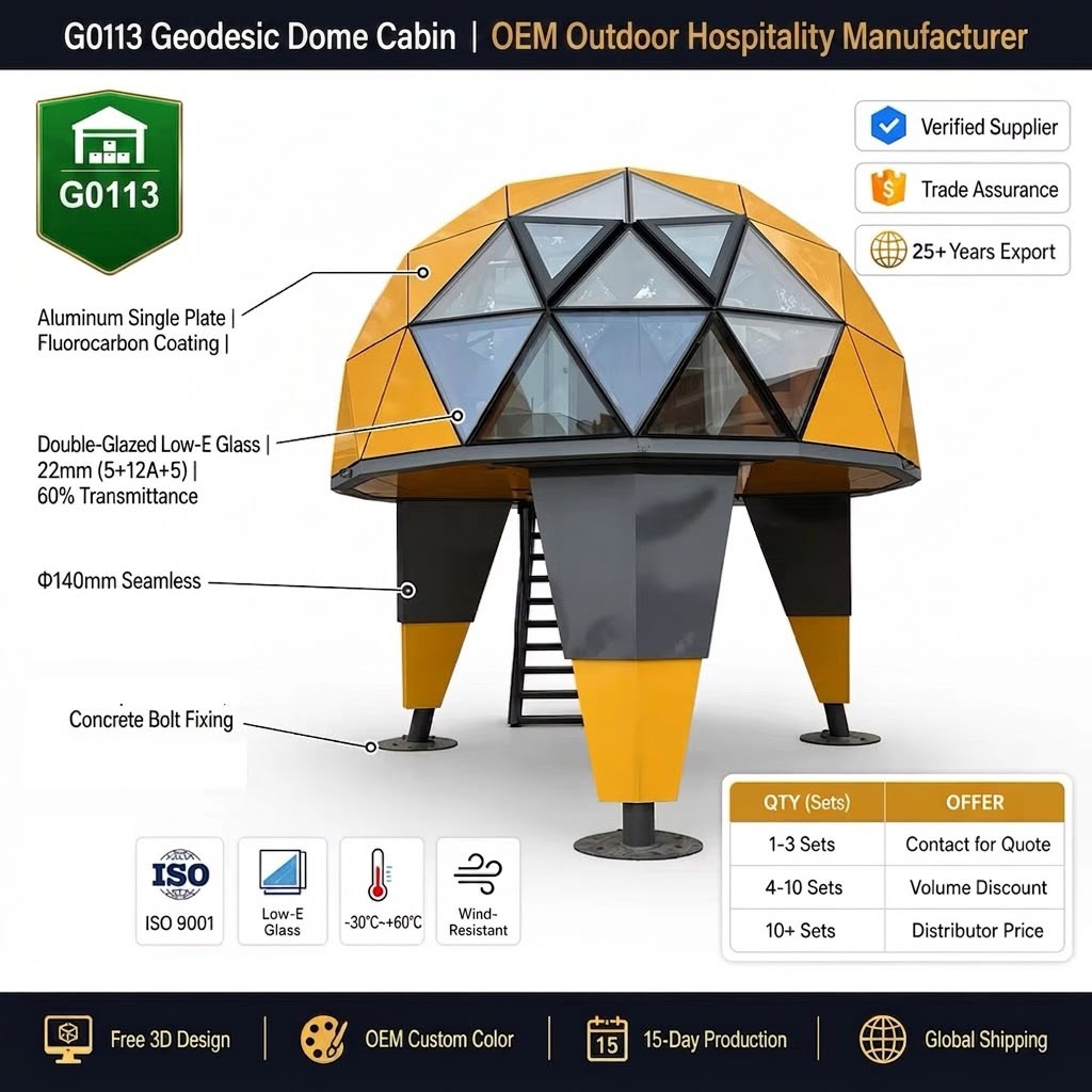 G0113 Geodesic Dome Cabin gallery image 1